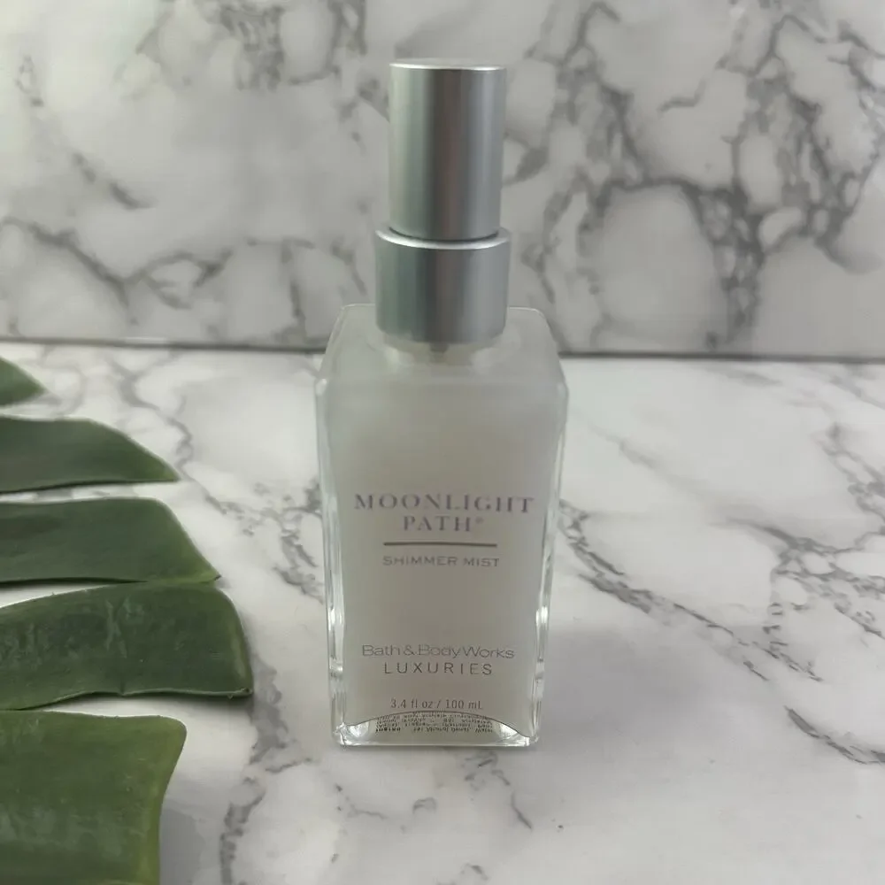 Bath and Body Works Luxuries Moonlight Path Shimmer Mist New 3.4 oz Glass